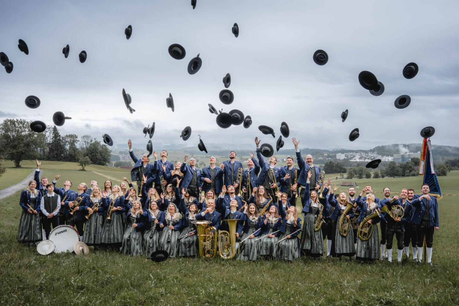 Gruppenbild des Musikvereins Wuchzenhofen
