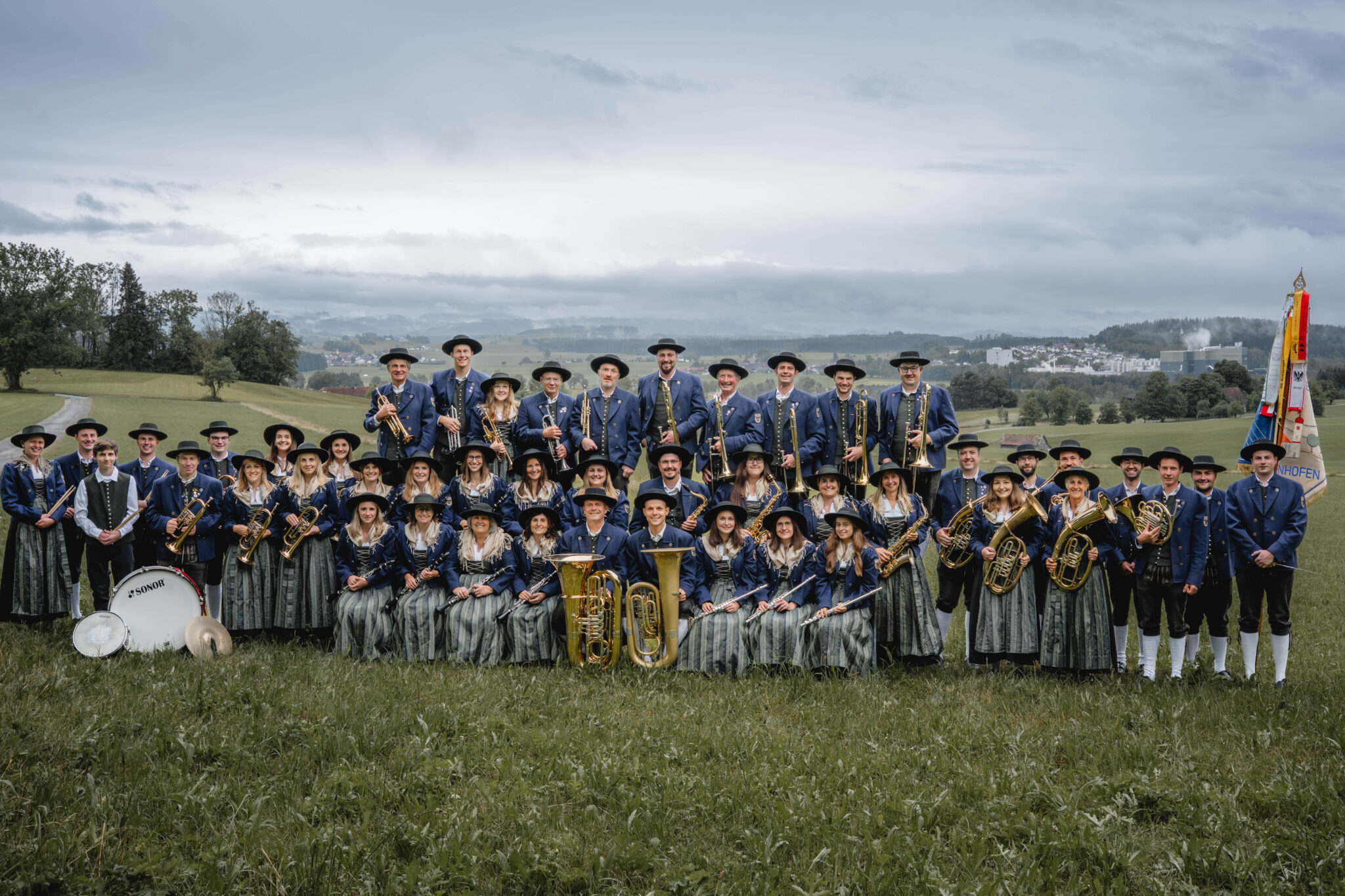 Gruppenbild des Musikvereins Wuchzenhofen