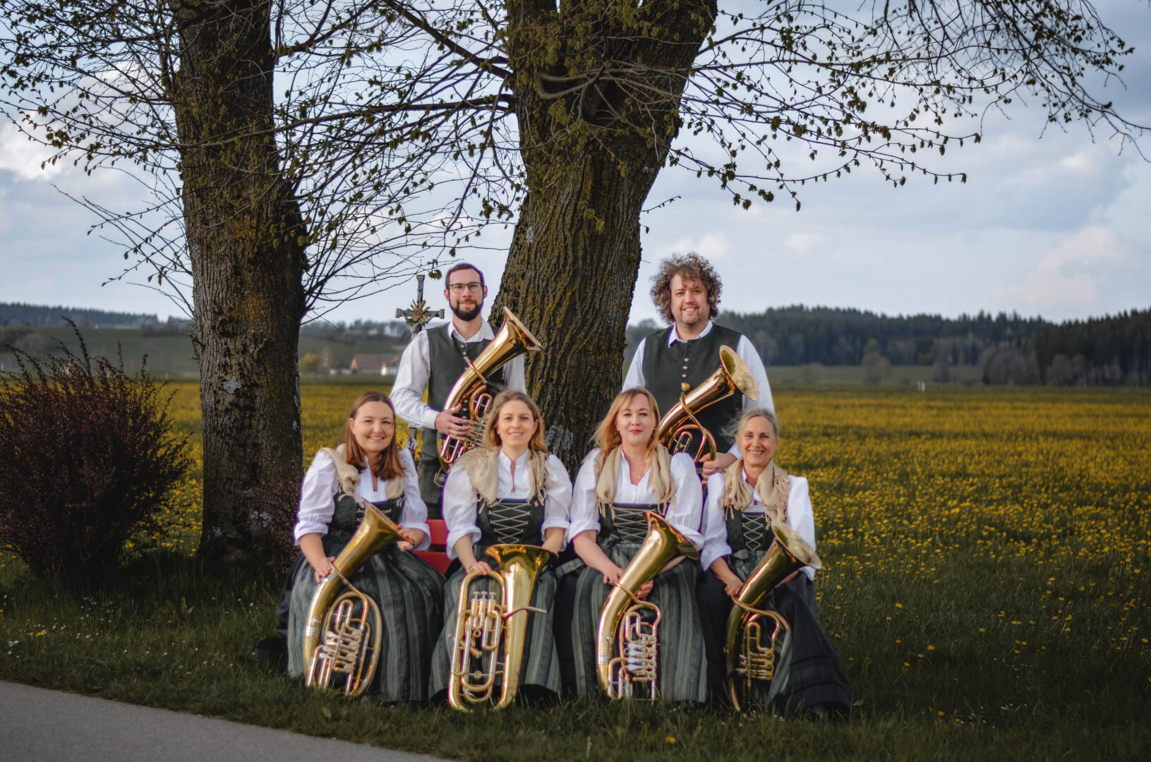 Das Register Tenorhörner des Musikvereins Wuchzenhofen